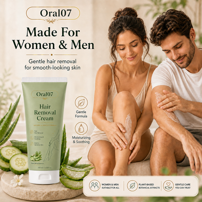 Oral07™ Natural Gentle Hair Removal Cream | For Women & Men, Sensitive Skin