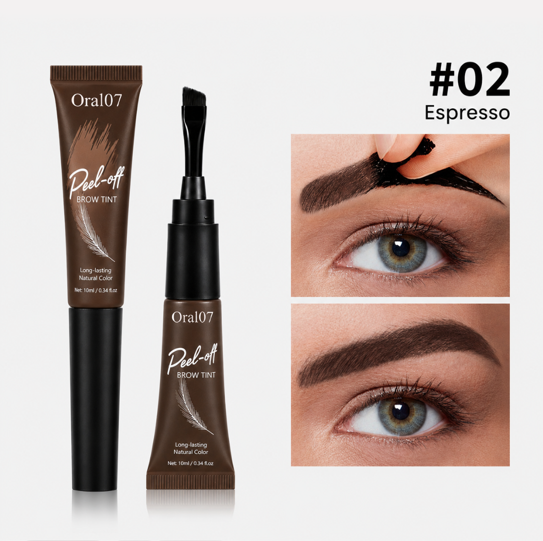 Waterproof Peel-Off Brow Tint  Naturally Defined Brows That Last For Days a No Daily Makeup Needed