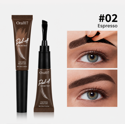 Waterproof Peel-Off Brow Tint  Naturally Defined Brows That Last For Days a No Daily Makeup Needed