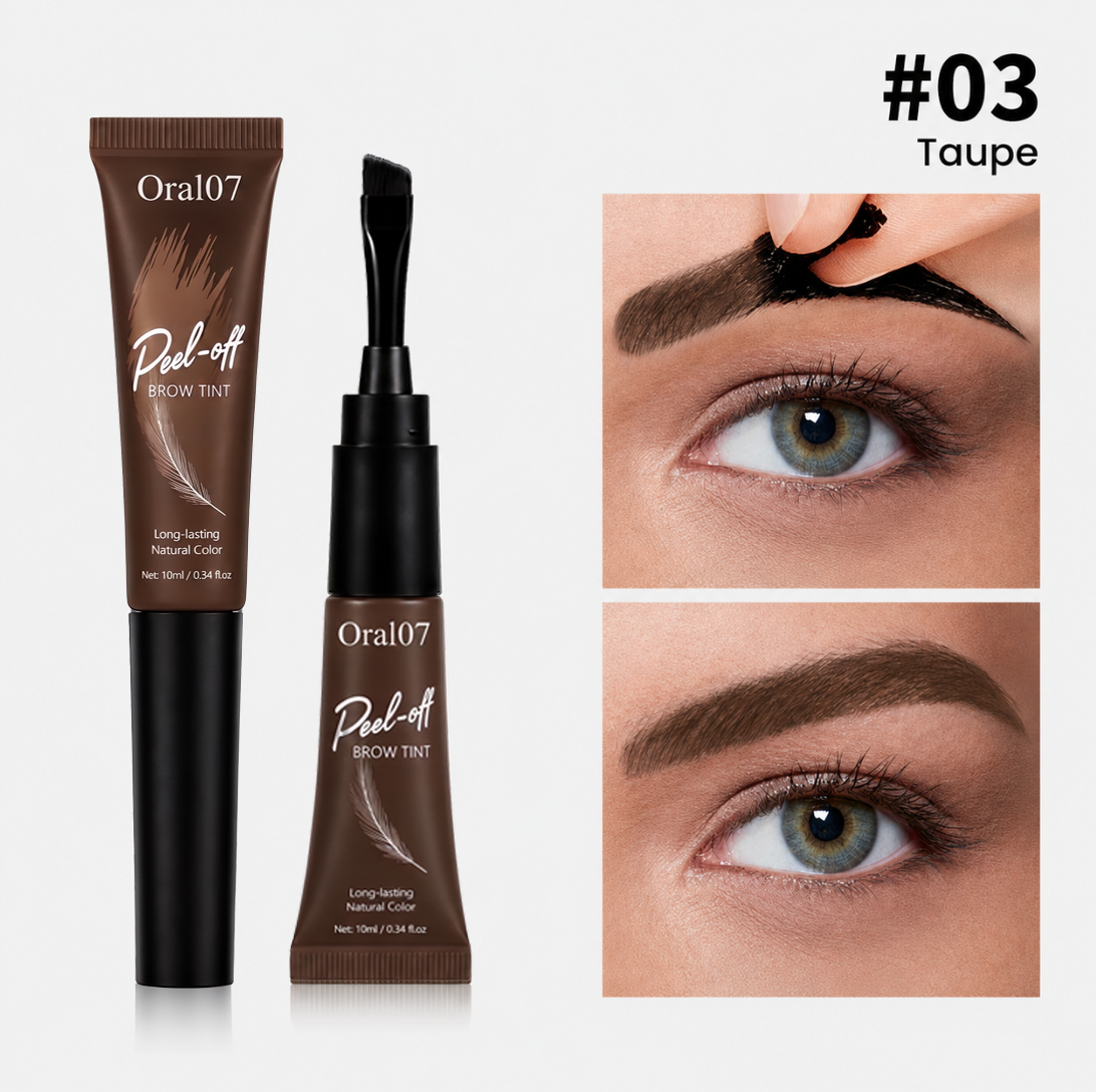 Waterproof Peel-Off Brow Tint  Naturally Defined Brows That Last For Days a No Daily Makeup Needed