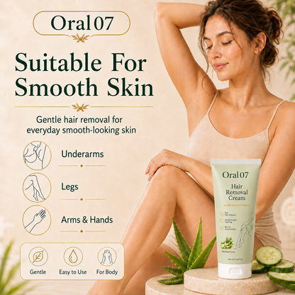 Oral07™ Natural Gentle Hair Removal Cream | For Women & Men, Sensitive Skin